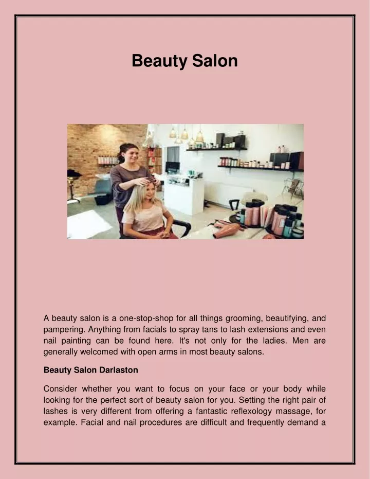 beauty salon