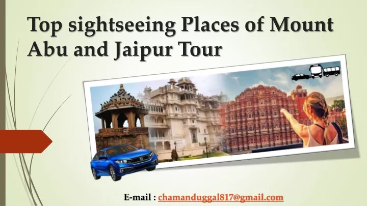 top sightseeing places of mount abu and jaipur tour