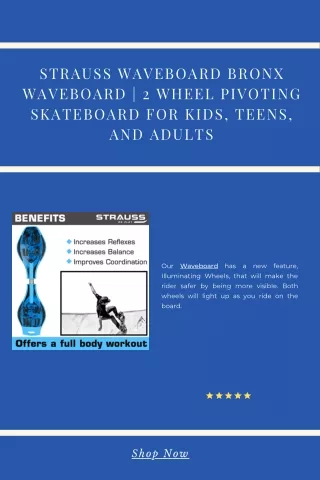 strauss waveboard bronx waveboard 2 wheel