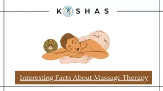 Interesting Facts About Massage Therapy