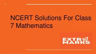 ncert solutions for class 7 mathematics