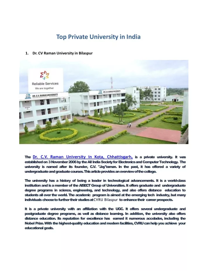 top private university in india