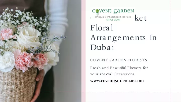 online basket floral arrangements in dubai