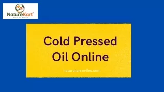 Cold Pressed Oil Online