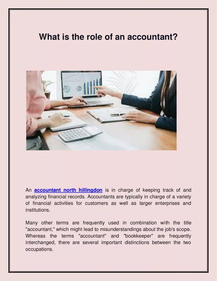 what is the role of an accountant