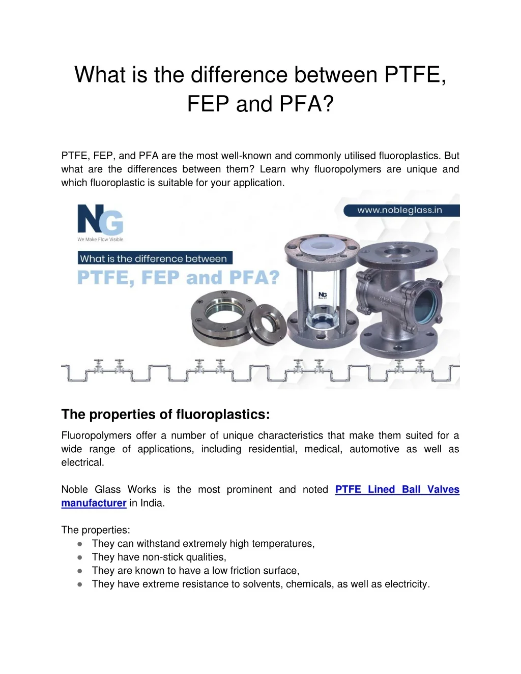 Pfe Types PPT - What is the difference between PTFE, FEP and PFA PowerPoint ...