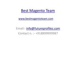 Custom Magento Development Company