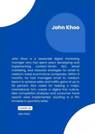 John Khoo - Digital Marketer