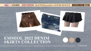 emmiol 2022 denim skirts collection