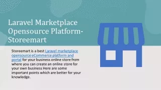 laravel marketplace opensource platform storeemart