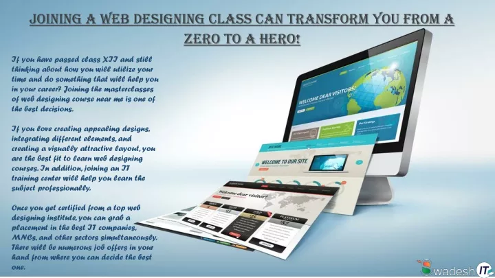 joining a web designing class can transform