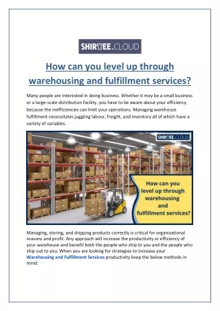 how can you level up through warehousing