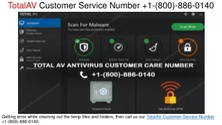totalav customer service number 1 800 886 0140