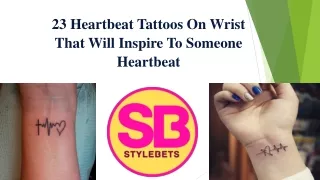 23 heartbeat tattoos on wrist that will inspire