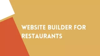 website builder for restaurants