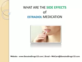 what are the side effects of estradiol medication
