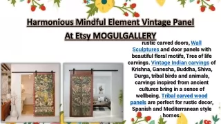 harmonious mindful element vintage panel at etsy
