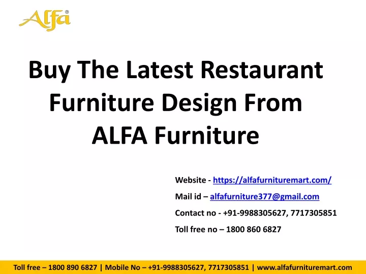 buy the latest restaurant furniture design from