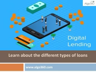 Learn about the different types of loans