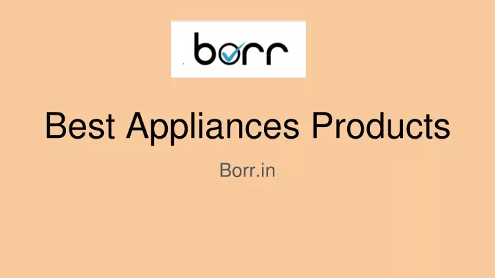 best appliances products