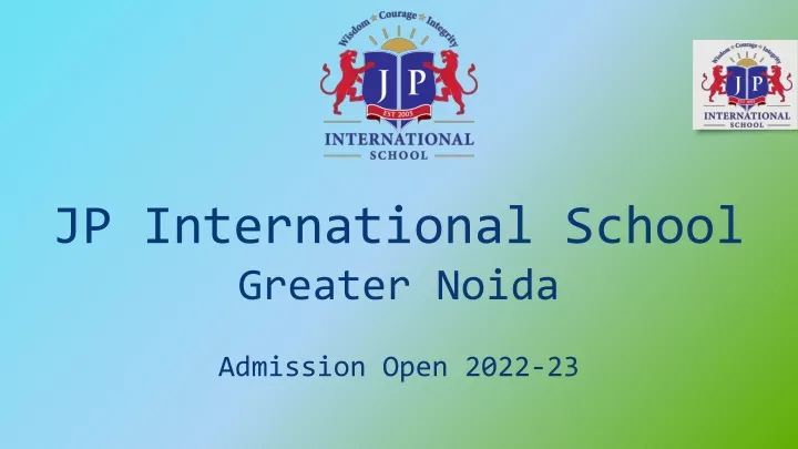 PPT - International School in Greater Noida. PowerPoint Presentation ...