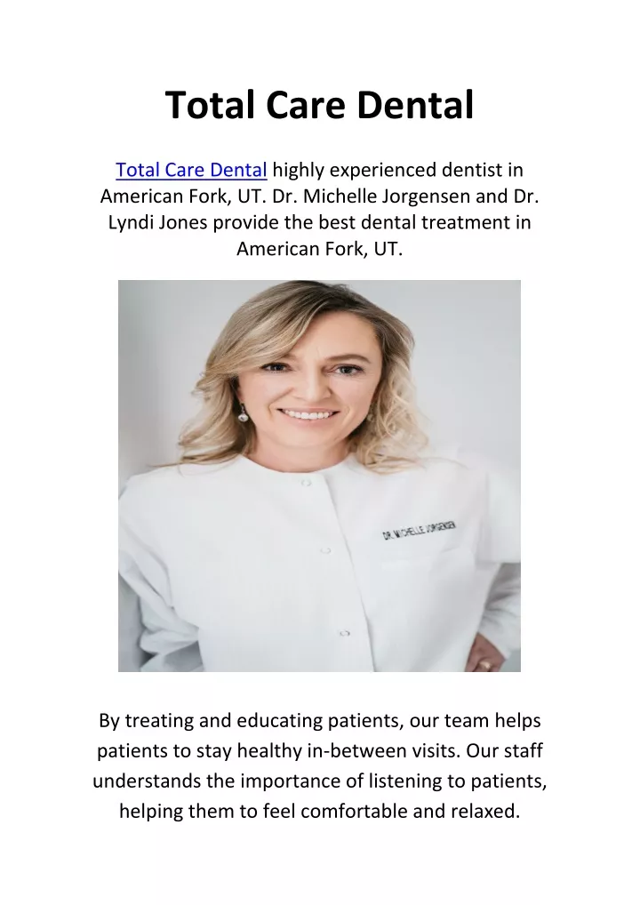 total care dental total care dental highly