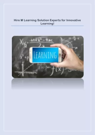M Learning Solution