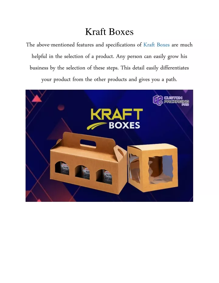 kraft boxes