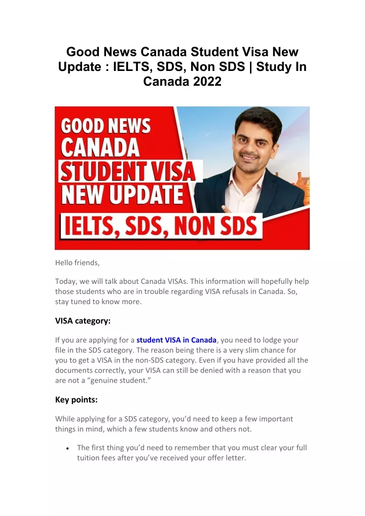 good news canada student visa new update ielts