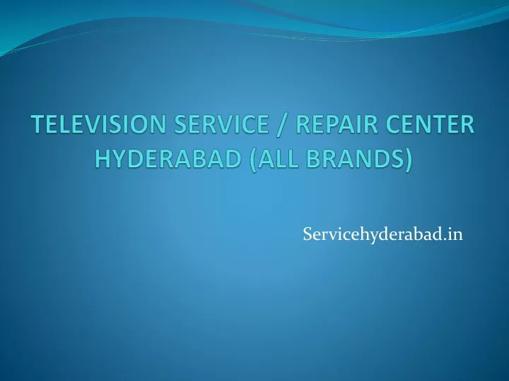 television service repair center hyderabad all brands