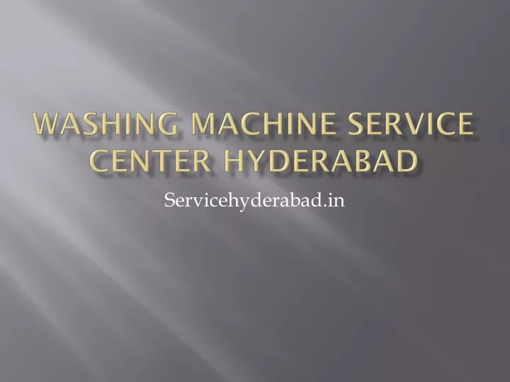 washing machine service center hyderabad
