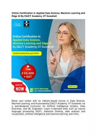 online certification in applied data science