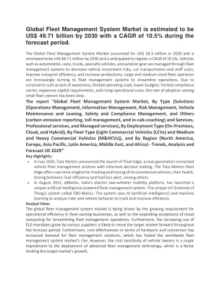 global fleet management system market