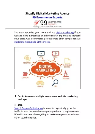Shopify Digital Marketing Agency