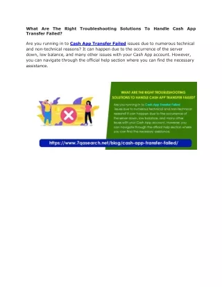 what are the right troubleshooting solutions