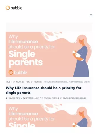 Life insurance should be a priority for single parents