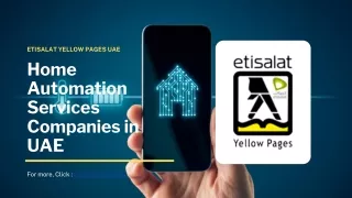 Home Automation Services Companies in UAE