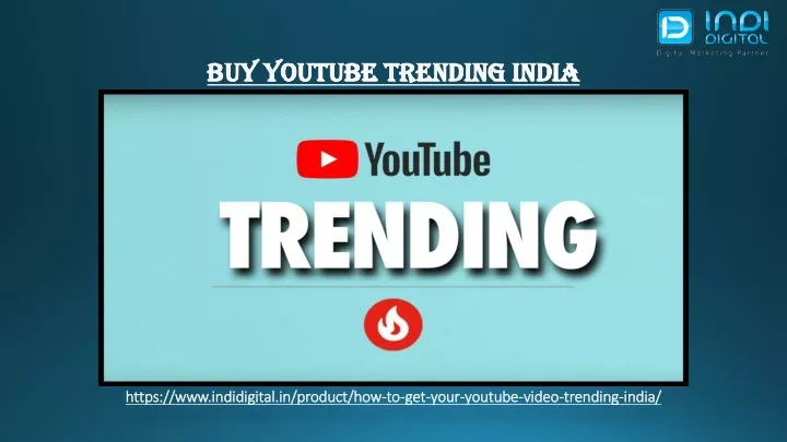 buy youtube trending india