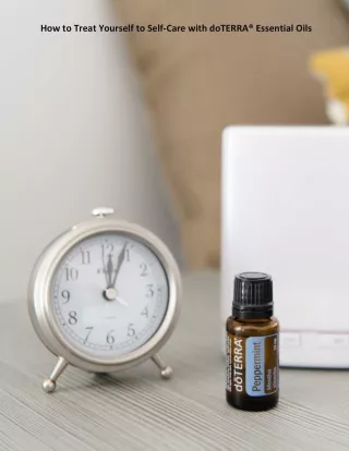 How to Treat Yourself to Self-Care with doTERRA® Essential Oils