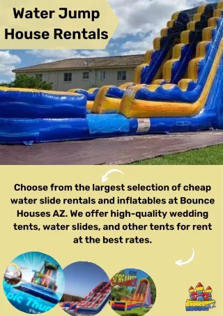 Affordable Water Jump House Rentals In Arizona With Various Facilities
