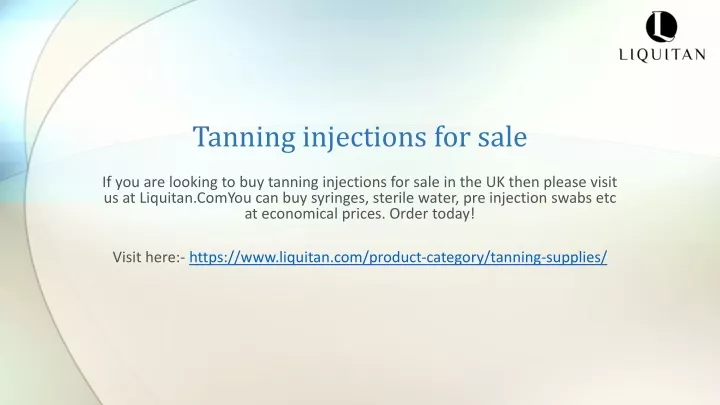 tanning injections for sale