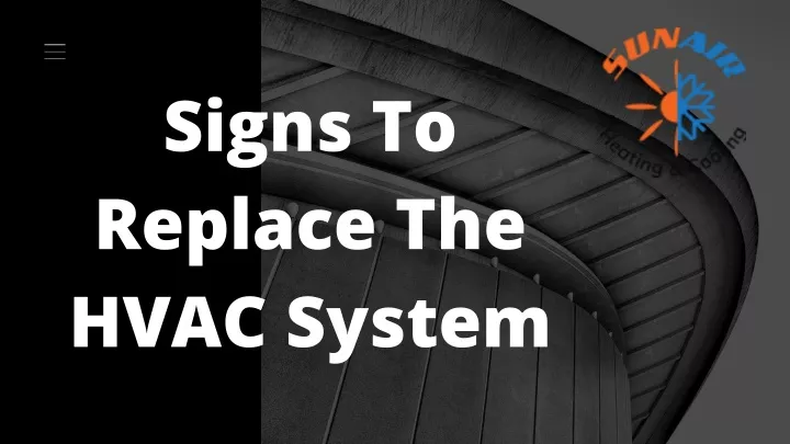 signs to replace the hvac system