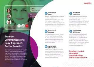 Developer-trusted, AI-enabled Communications Platform-as-a-Service by Enablex