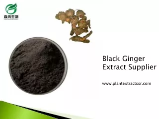 Black Ginger Extract Supplier