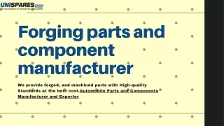 Forging parts and component manufacturer