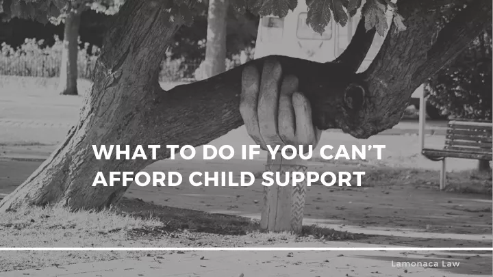 what to do if you can t afford child support