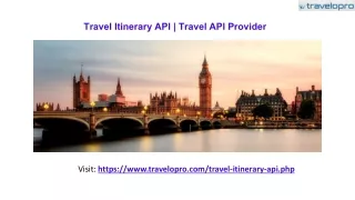 travel itinerary api travel api provider