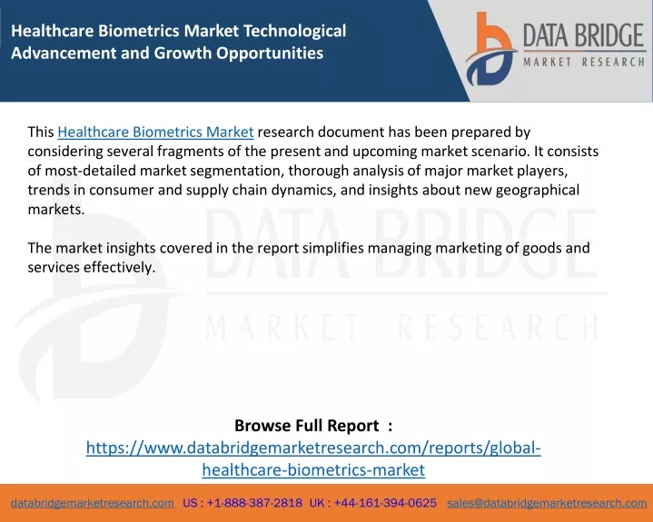 healthcare biometrics market technological