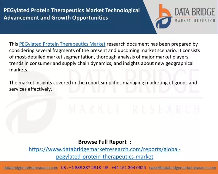 pegylated protein therapeutics market