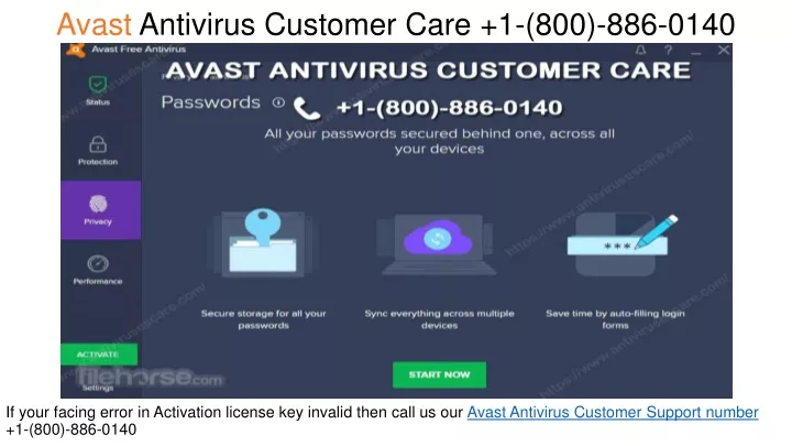 avast antivirus customer care 1 800 886 0140